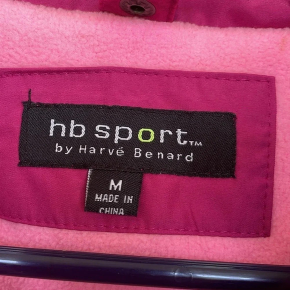 HB Sport Pink ColorBlock Fleece Lined Windbreaker - Picture 7 of 15